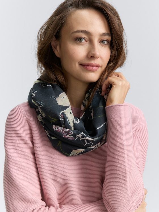 Lussjaal met patroon door Women, big flower design