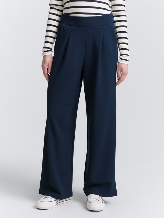 Wide Leg Trousers by Denim Female, sky captain blue