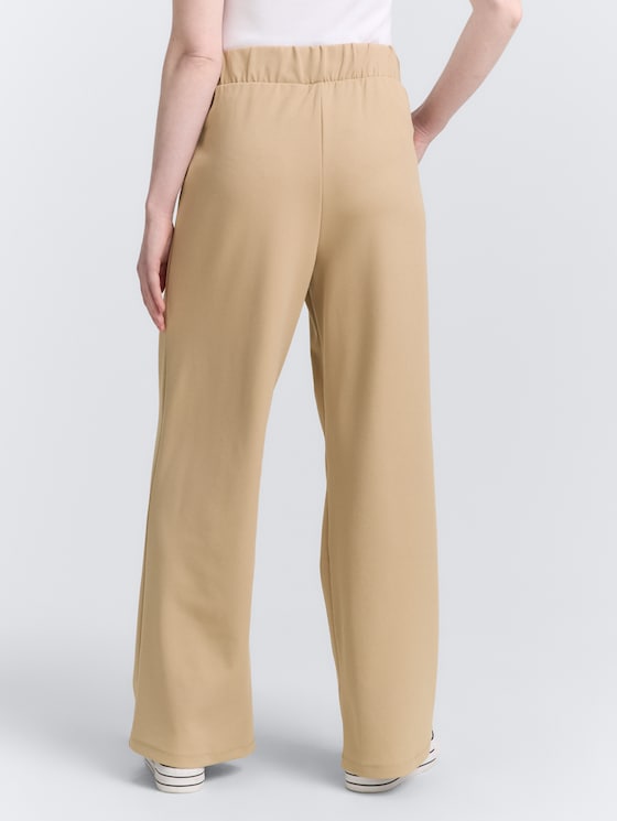 Wide Leg Hose von Denim Female, tan brown