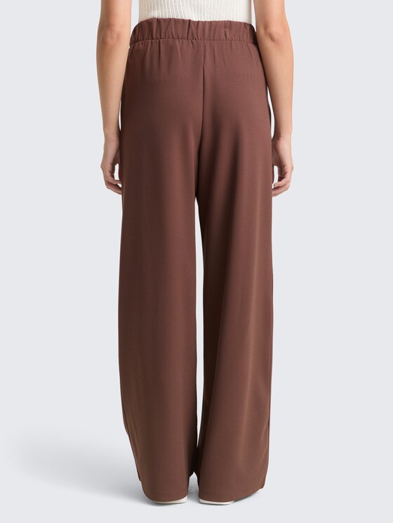 Wide Leg Hose von Denim Female, soft chocolate brown