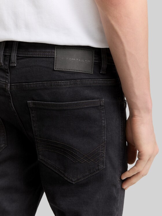 TTTROY SLIM jeans with stretch in black by Tom Tailor