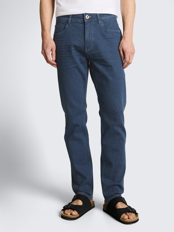 TTJOSH REGULAR SLIM jeans met stretch door Men, rinsed blue grey denim