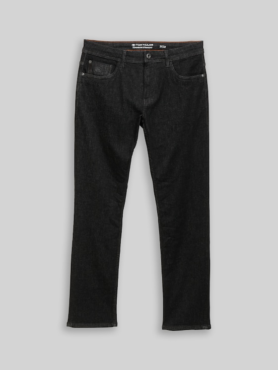 TTMARVIN STRAIGHT jeans with super-stretch in black by Tom Tailor