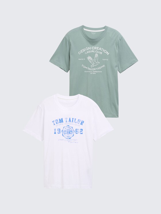 T-Shirts im 2er-Pack von Men, Dark Smoke Green