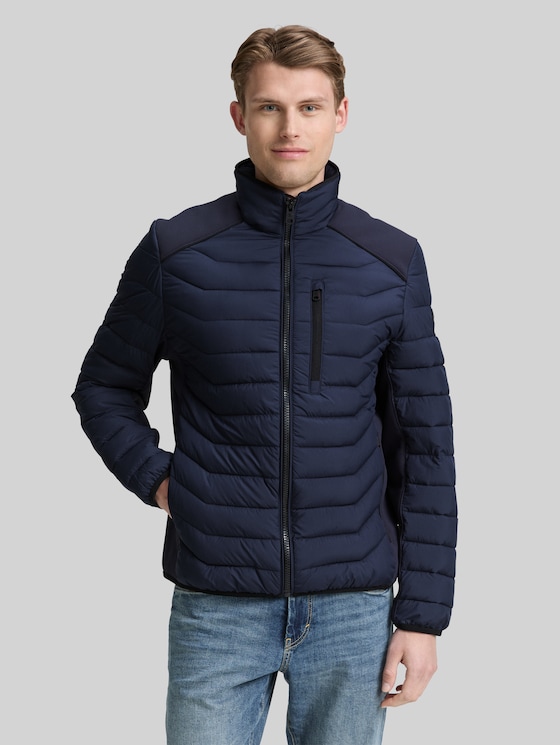 TOM TAILOR Herren Steppjacke Lightweight – Mit Stehkragen, Wasserabweisend, Regular Fit