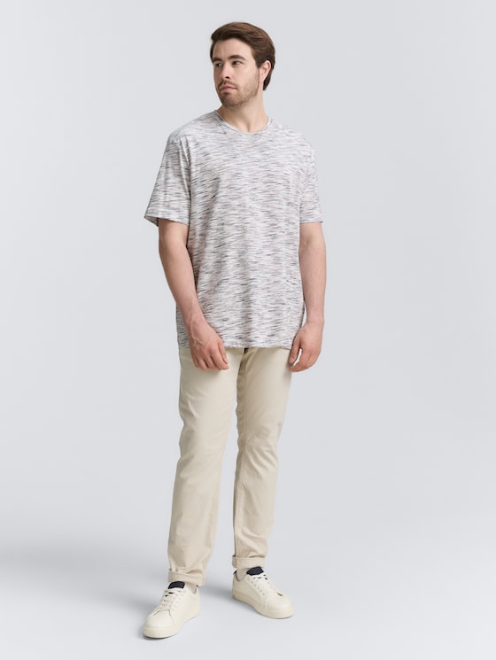 Plus Size - T-Shirt mit Muster von Men Plus Size, blush pink multicolor inject