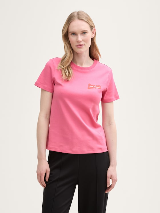 T-shirt met print door Women, Bright Rose