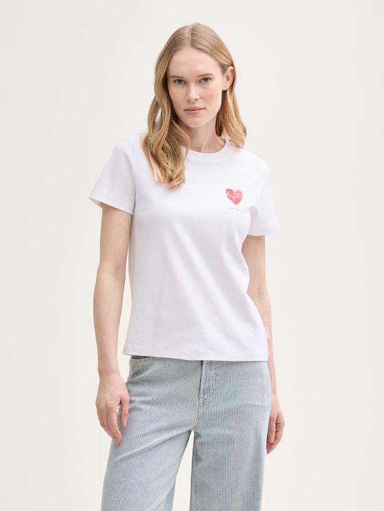 T-shirt met print door Women, White