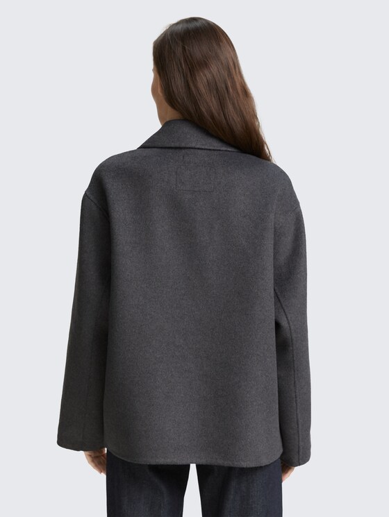 Cabanjacke mit Wollanteil von Women, dark anthra melange