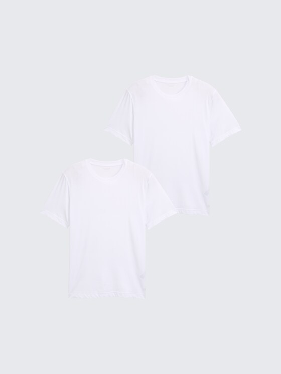 T-Shirts aus Baumwolle im 2er-Pack von Men, White