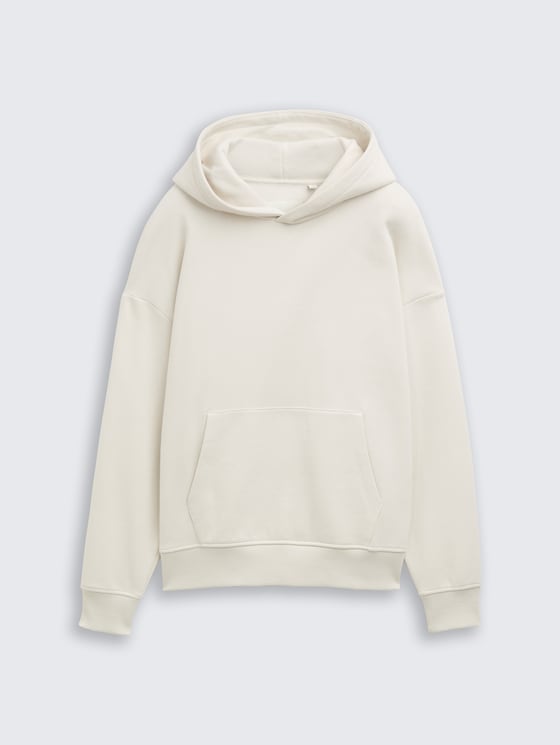Oversized hoodie sweatshirt with back print by Teen Boys, greyish white