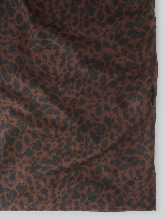 TOM TAILOR Damen Loop-Schal Mit Muster – Aus Recyceltem Polyester, Ca. 180 X 70 Cm