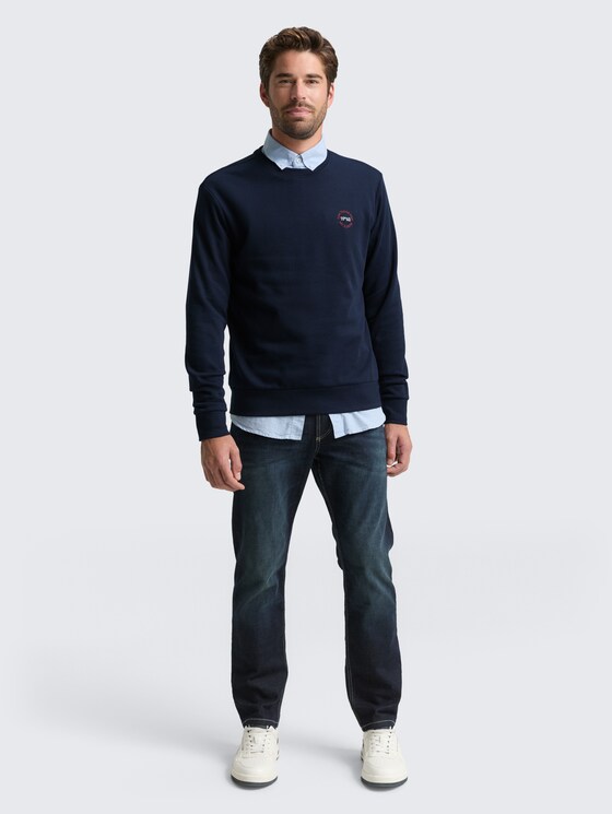 Sweatshirt mit Logo-Print von Men, sky captain blue
