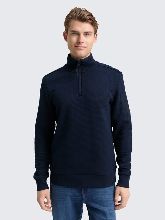 Troyer Sweatshirt mit Ärmeltasche von Men, sky captain blue