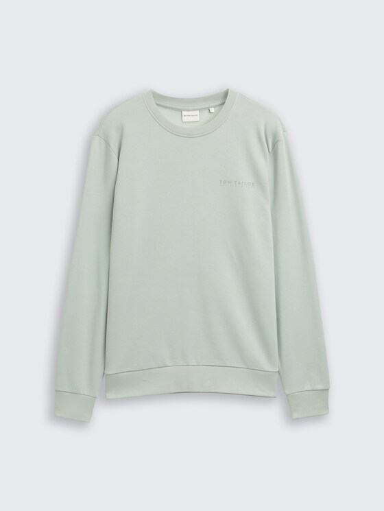 Sweatshirt met ronde hals door Men, soft greyish green