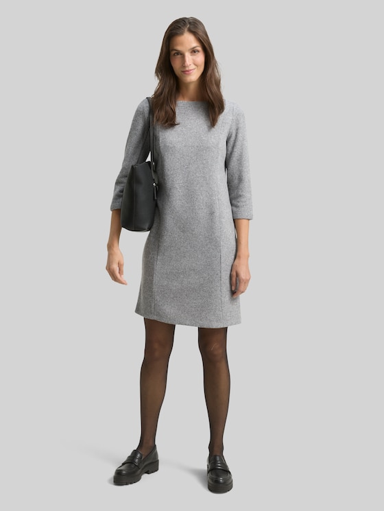 TOM TAILOR Damen Cosy Kleid Aus Rippstrick – Kurzes Strickkleid, Superweich