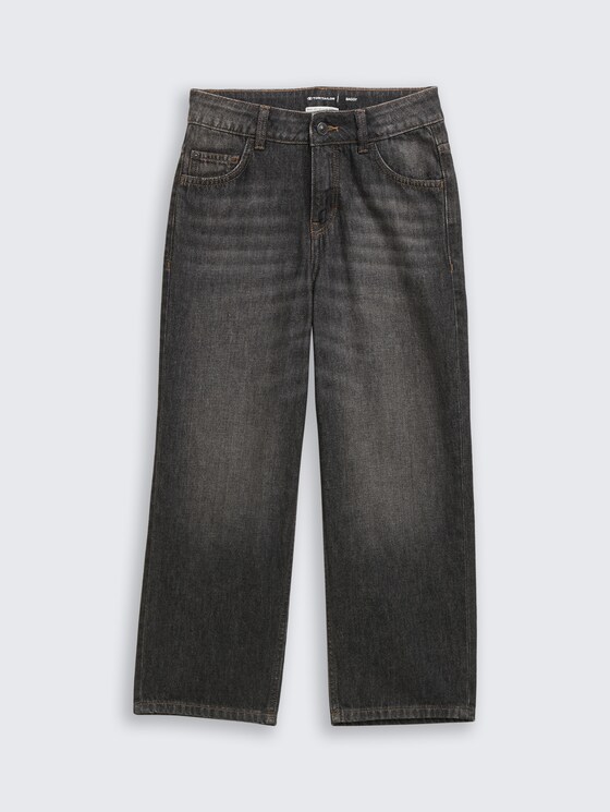 Baggy Jeans von Teen Boys, used dark stone black denim