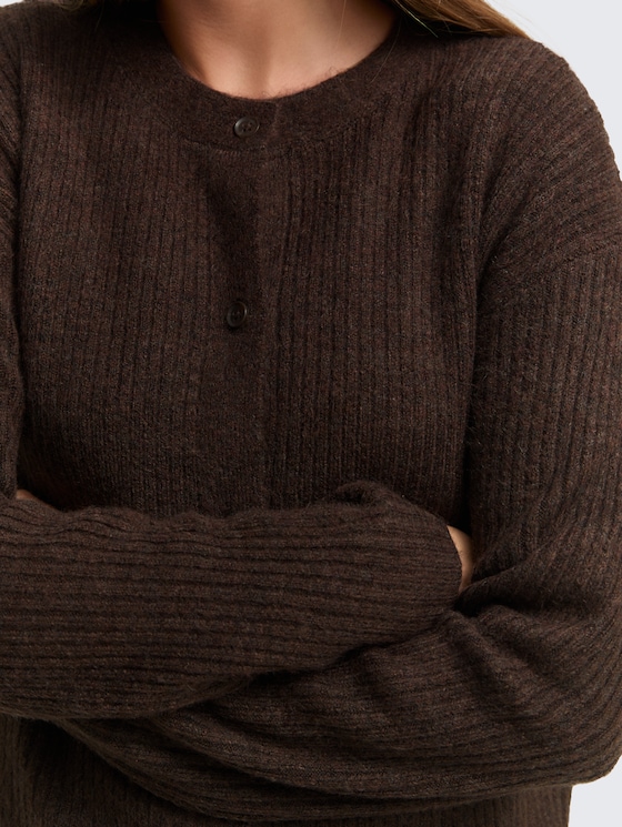 Cosy Cardigan mit Rundhalsausschnitt von Tom Tailor