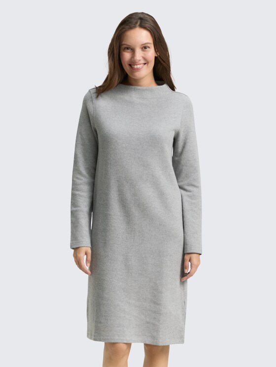 Cosy Kleid mit Stehkragen von Women, medium silver grey melange