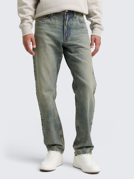Jeans TTWAYLEN Relaxed aspect délavé par Denim Male, Tinted Blue Denim