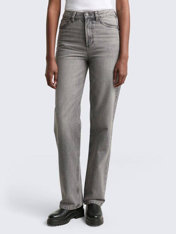 TTELIN STRAIGHT Jeans von Denim Female, used mid stone grey denim