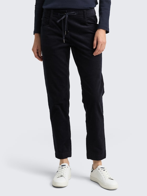 Pantalon en velours côtelé relaxé fuselé par Women, Lunar Eclipse