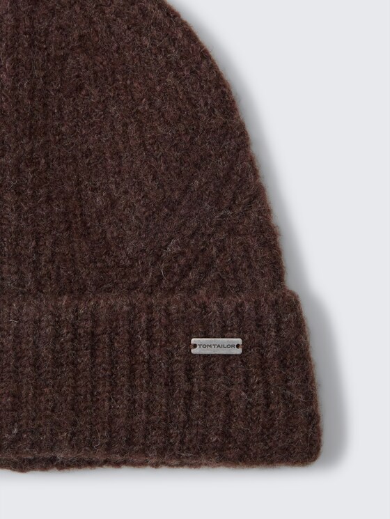 TOM TAILOR Mädchen Beanie Mütze - Basic Strickmütze Mit Umschlag