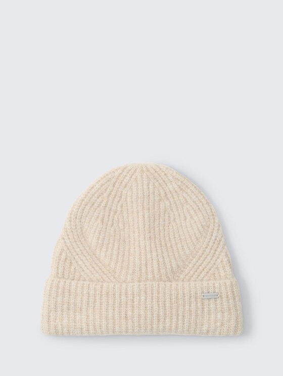 Beanie Mütze von Women, sand stone beige melange