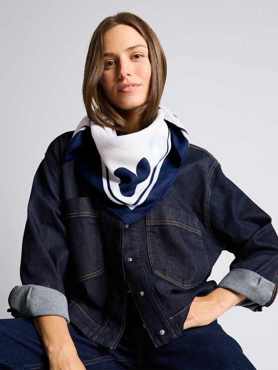 Foulard à motifs par Women, blue haze geometric design