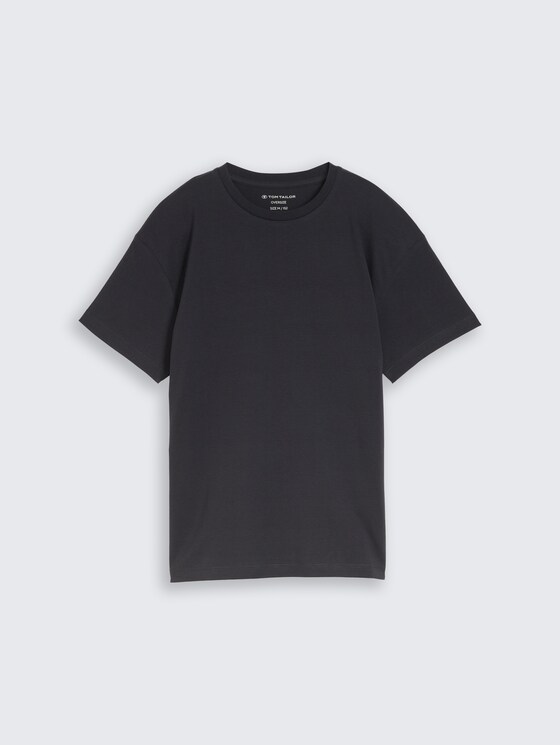 T-shirt oversize avec imprimé dans le dos par Teen Boys, coal grey