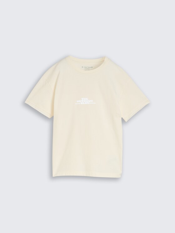 T-shirt oversize phosphorescent par Teen Boys, Wool White