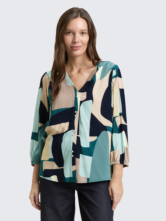 Chemisier en viscose par Women, abstract stripe print
