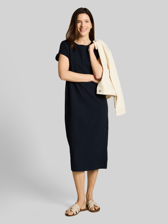 Loose Fit Midi-Kleid in blau von Tom Tailor