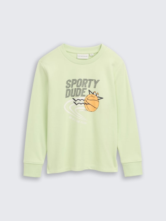 Sweatshirt avec impression photo par Mini Boys, frozen lime green