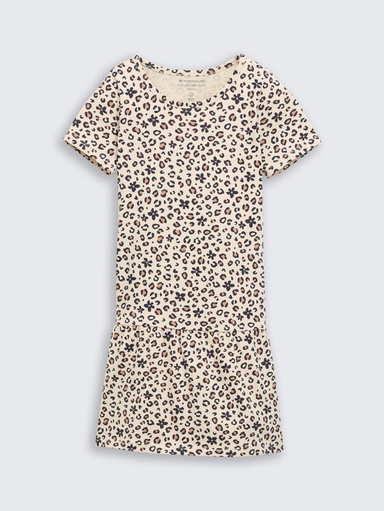 Mini-jurk met luipaardprint door Mini Girls, small leopard print
