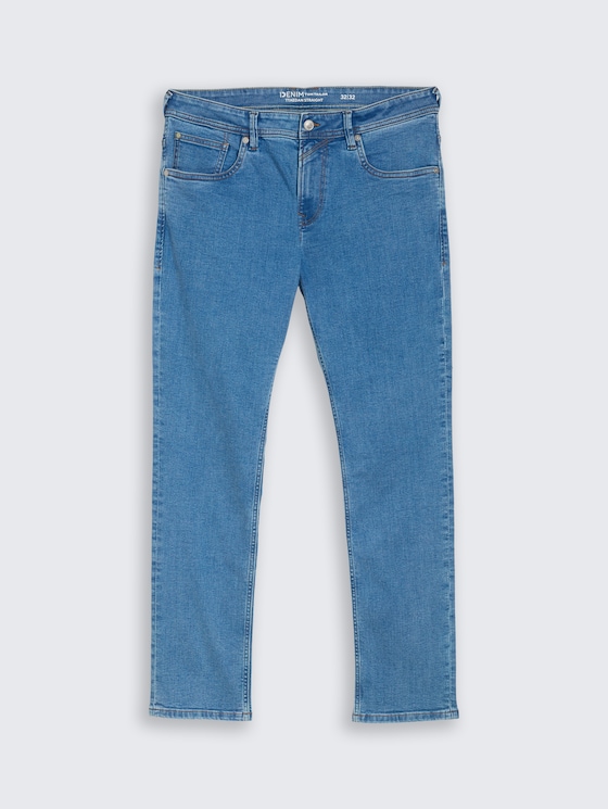 TTAEDAN STRAIGHT jeans met stretch door Denim Male, bright blue denim