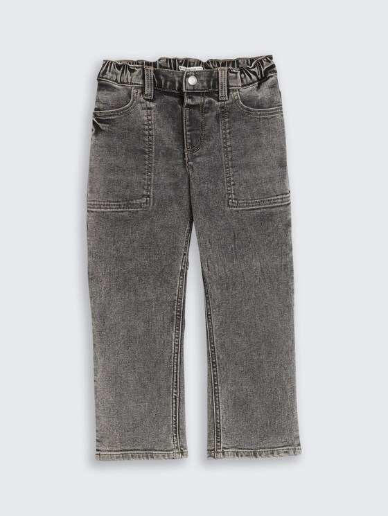 Baggy jeans door Mini Boys, grey denim