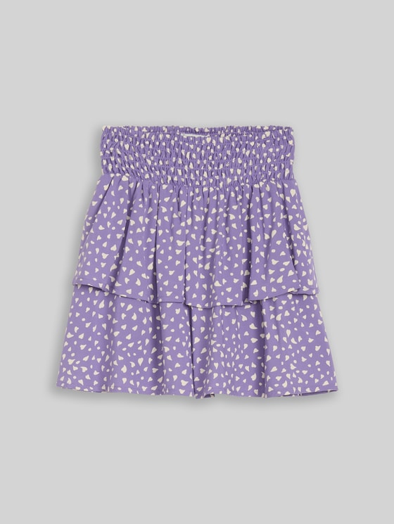 Mini skirt with flounce in lila by Tom Tailor