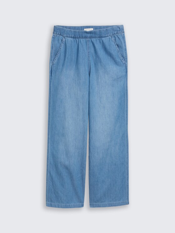 Wide Leg Jeans von Teen Girls, mid stone bright blue denim