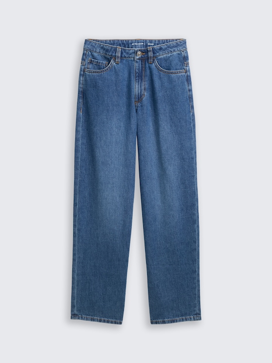 Relaxed fit jeans door Teen Girls, Used Mid Stone Blue Denim