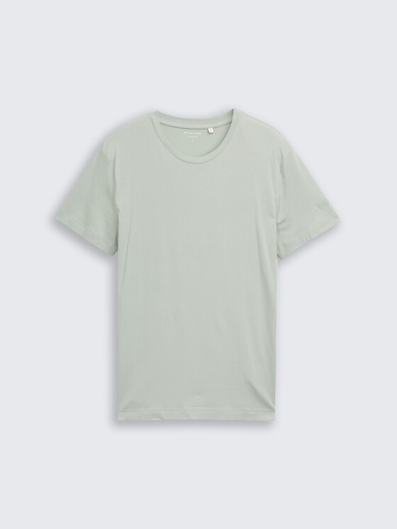 Basic getailleerd T-shirt door Men, soft greyish green