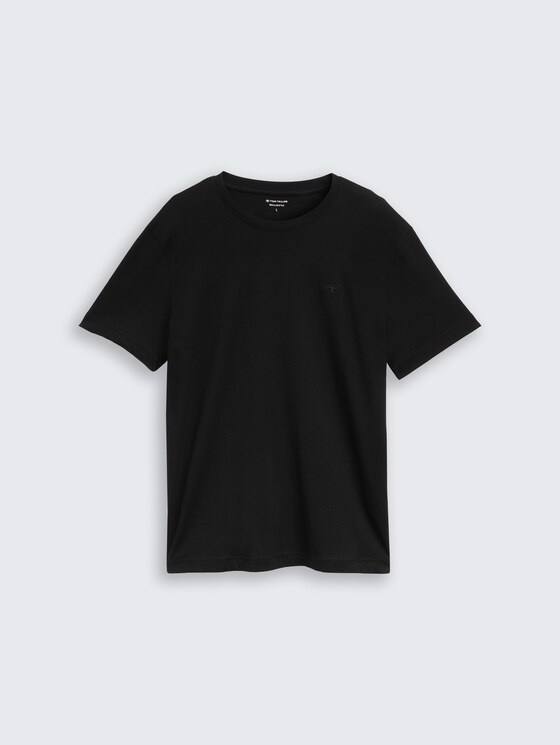 T-shirt met geborduurd logo door Men, Black