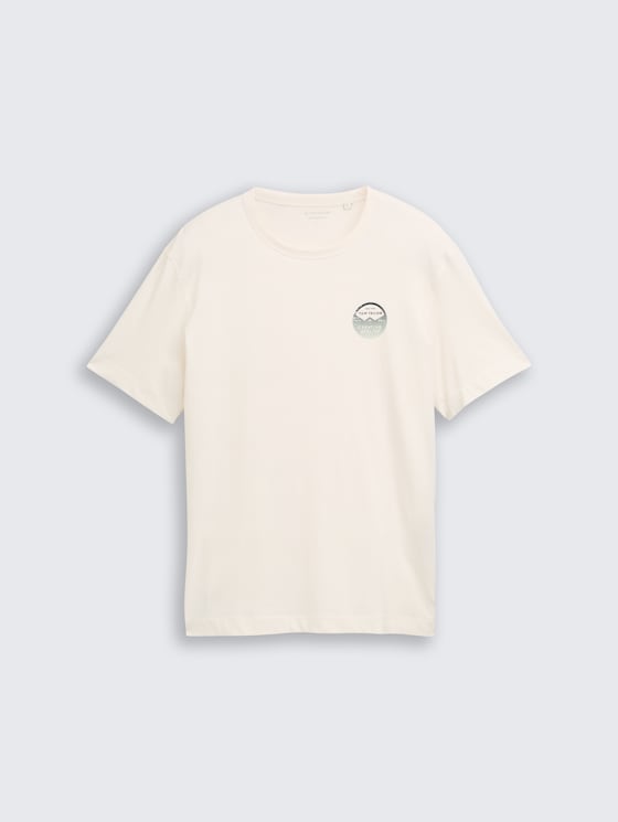 T-Shirt mit Print von Men, Gardenia White