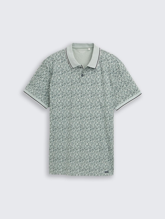 Getailleerd poloshirt met all-over print door Men, mint round design