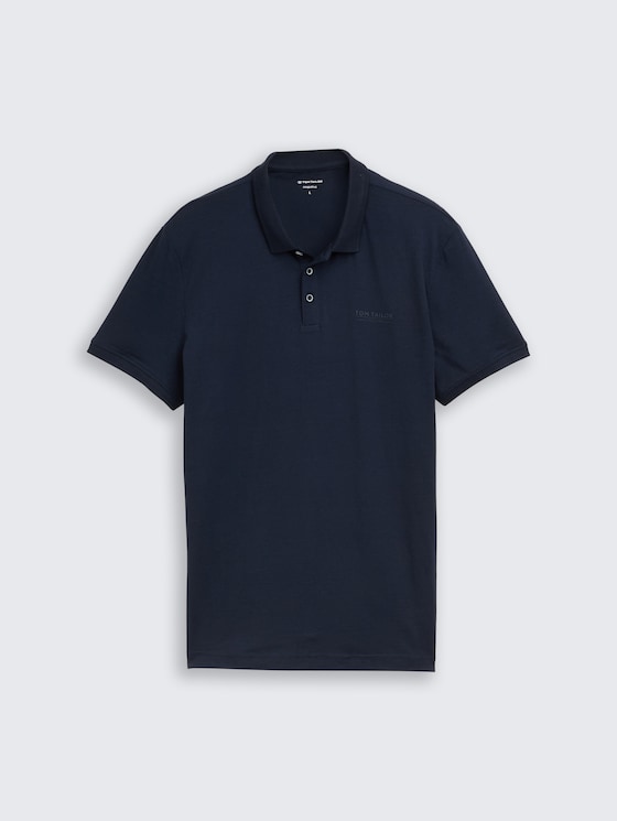 Fitted Poloshirt mit Logo-Print von Men, sky captain blue