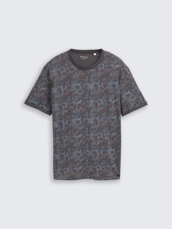 T-Shirt mit Muster von Men, grey structure design