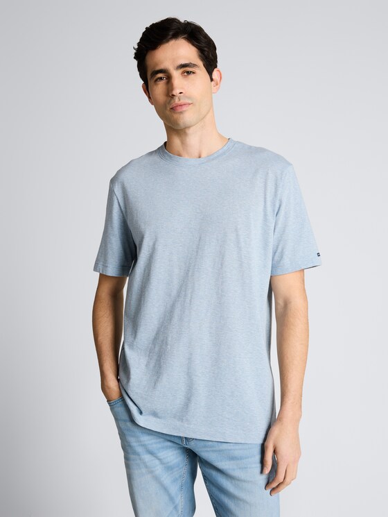 T-shirt à fines rayures par Men, spring blue fine stripe