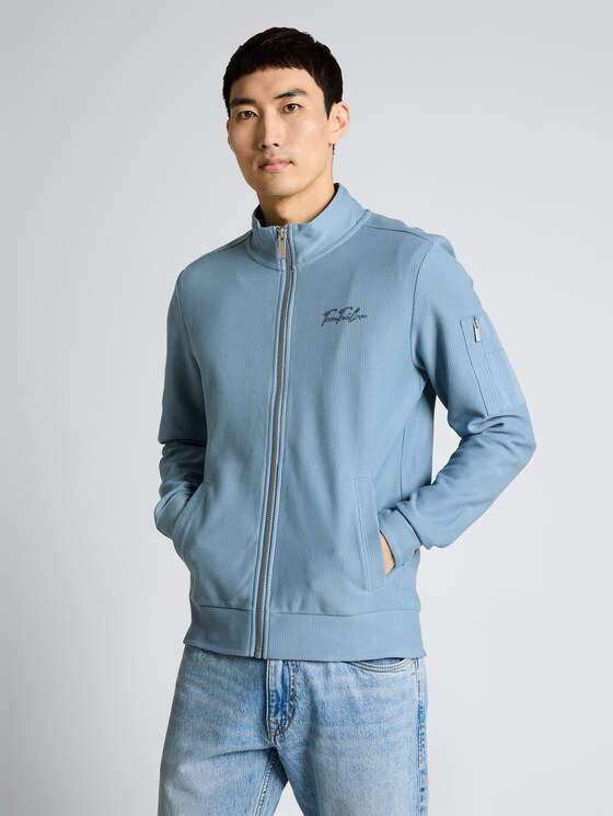 Veste sweat à col montant par Men, mountain spring blue