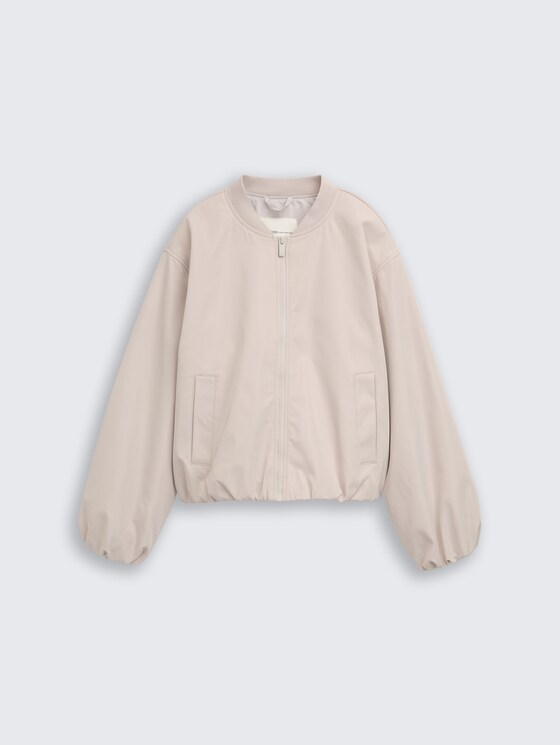 Bomberjack van waterafstotend materiaal door Denim Female, cloud grey