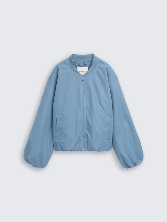 Bomberjacke aus wasserabweisendem Material von Denim Female, spring lake blue